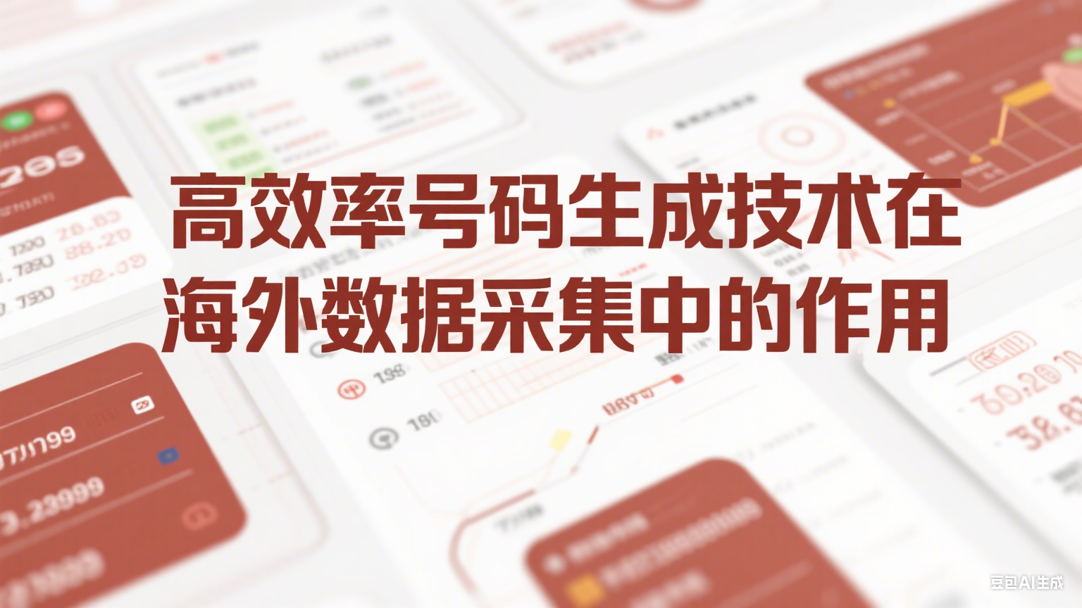 高效率號碼生成技術在海外數據采集中的作用