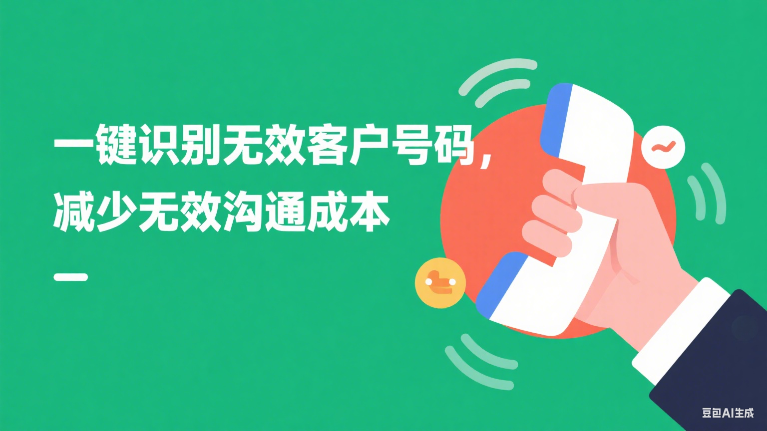 一鍵識(shí)別無(wú)效客戶號(hào)碼，減少無(wú)效溝通成本