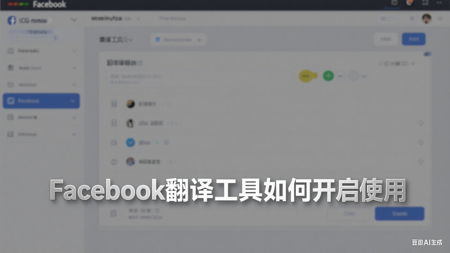 Facebook翻譯工具如何開啟使用 - 提升跨語言溝通效率