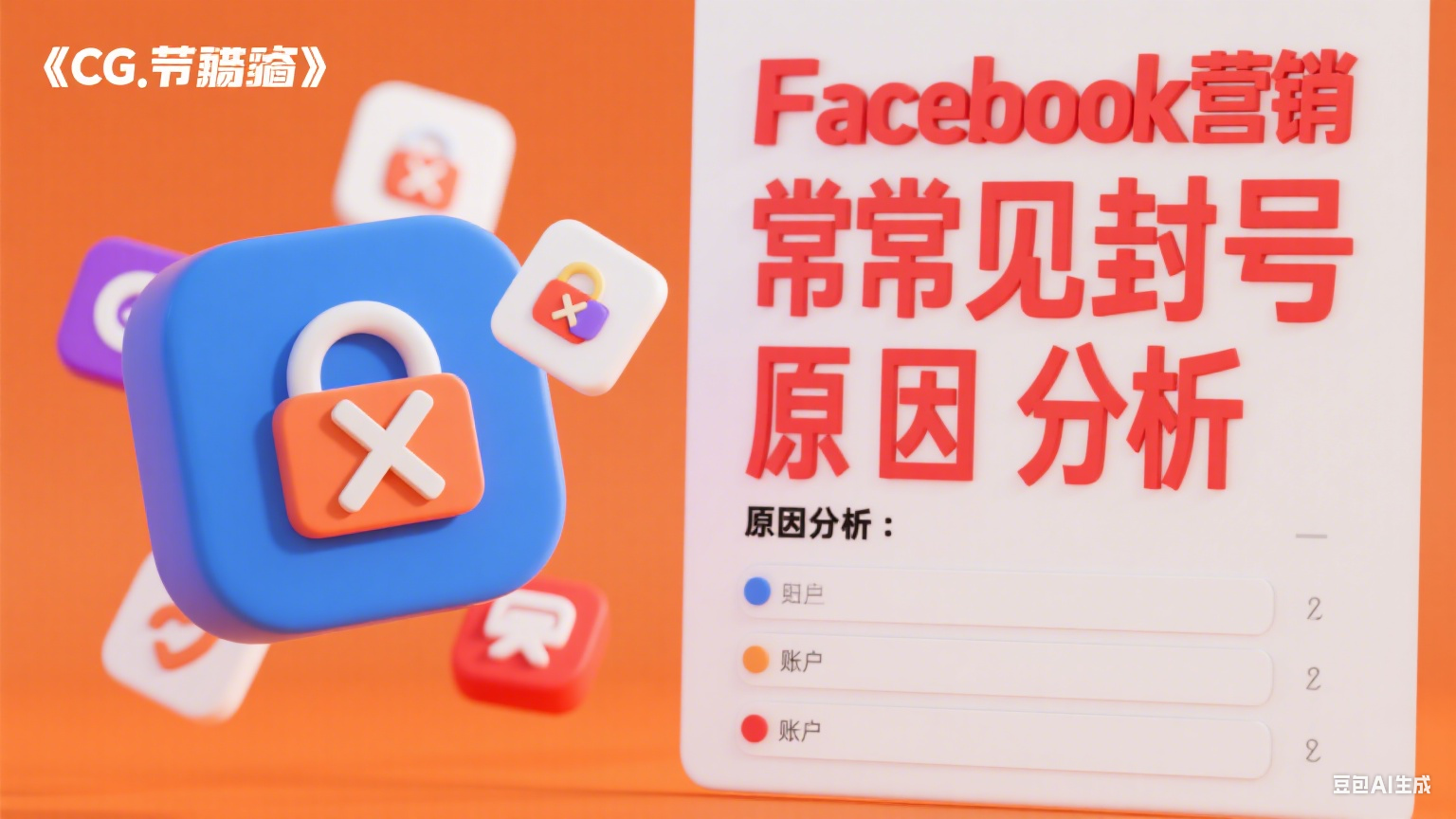 Facebook營(yíng)銷常見封號(hào)原因分析 - 避免賬號(hào)風(fēng)險(xiǎn)全指南